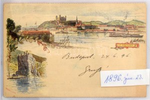 100 db RÉGI (1905 előtti!) litho város képeslap modern fotóalbumban, főleg Magyarország, Erdély, Felvidék és Vajdaság...