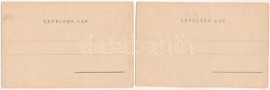 2 db RÉGI képeslap: magyar politikai karikatúrák Ormos szignóval / 2 pre-1945 postcards...
