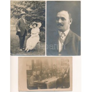 45 db RÉGI fotós képeslap és fotó: Bronner Miksa (Rátonyi Róbert színművész anyai nagyapja) kávéház...