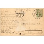 1907 Balatonalmádi, részlet a kikötőből, nádas (Rb)