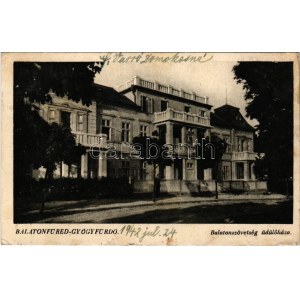 1942 Balatonfüred, Balaton Szövetség üdülőháza (ázott sarok / wet corner)