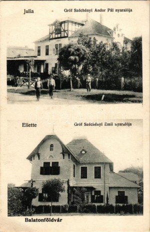1909 Balatonföldvár, Gróf Széchényi Andor Pál 