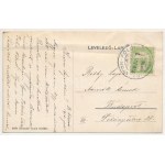1916 Balatonföldvár, nyaralók, villák, fürdőház, stég, fürdőzők. Gerendai Gyula kiadása (ázott / wet damage...
