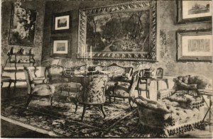 1920 Budapest I. Erzsébet királyné (Sisi) dolgozószobája az Erzsébet Királyné Emlékmúzeumban (Budai vár), belső (EK...