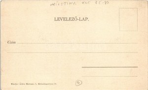 Budapest I. Willinger Udvar, Szokolovits Gyula, Végh Lajos, Zabor üzlete, cukrászda, papírkereskedés...
