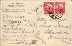 1928 Budapest V. Mátyás pince, nyári helyiség, oldalkerekes motorkerékpár, vendégek és pincérek...