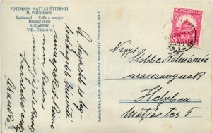 Budapest VIII. Potzmann Mátyás éttermei, belső udvar pincérekkel. Üllői út 6.