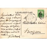 1913 Budapest XI. Feilitzsch Berthold báró villája, hátoldalán saját kezű levelével, Kaas Rózsa bárónőnek címezve...