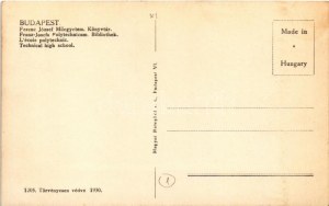 Budapest XI. Ferenc József Műegyetem, Könyvtár épület (EK)
