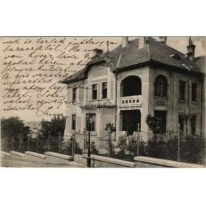 1914 Budapest XI. Gellérthegy, Balogh Jenő villája. Ménesi út 35. Sik fölvétele