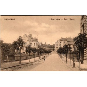 Budapest XI. Gellérthegy, Orlay utca, alig beépítve, villák. Fellner Mór kiadása