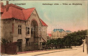 1911 Budapest XI. Gellérthegyi villák (Mányoki út - Orlay utca sarok). Fellner Mór kiadása (EK...