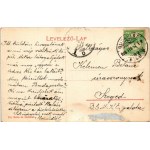 1908 Budapest XII. Svábhegy, kilátás a Kis-Svábhegyről, villák, Bányás Ágoston. Kohn és Grünhut kiadása (ragasztónyom ...