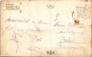 1937 Budapest XIV. BNV Nemzetközi Vásár, Varta, Pertrix reklám, csónakmotorok, robot ember. Ipartörténeti érdekesség...
