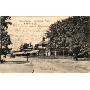 1909 Budapest XIV. Városliget, Fővárosi pavilon, étterem és kávéház (EK)