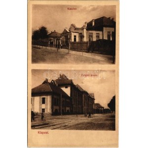 Budapest XIX. Kispest, Kaszinó, Polgári iskola. Thienschmiedt E. kiadása