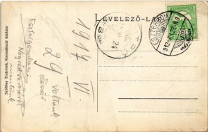 1912 Esztergom, Bazilika főoltára, belső. Szőllősy Testvérek Koronabazár kiadása (EK)