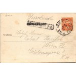 1903 Gyékényes, Vasúti vendéglő a vasútállomás mellett. Weisz Jakab kiadása + BROD - NAGY-KANIZSA 26. SZ....