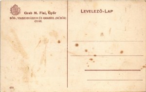 Győr, Grab M. fiai bőr-, viaszosvászon és grabiol (műbőr) gyár (fl)