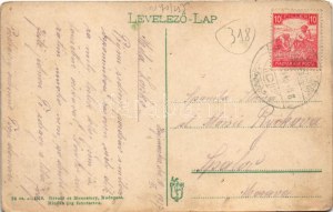 1917 Hajmáskér, Cs. és kir. tüzérségi lövőiskola, látkép a víztoronyból (kopott sarkak / worn corners...