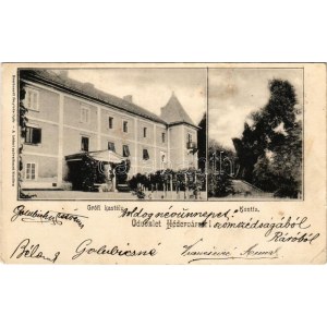 1907 Hédervár, Gróf Khuen-Héderváry kastély, Kontfa. Rembrandt fényirda, a héderi szövetkezet kiadása (EB...