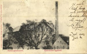 1902 Igal, Anna gőzmalom. Gerő Zs. kiadása (felszíni sérülés / surface damage)