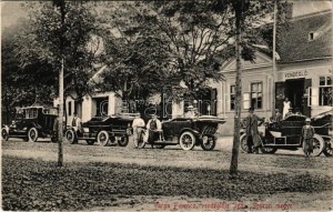 Iván (Sopron megye), Varga Ferenc vendéglője, étterem, autók. Blum Náthán és fia kiadása (EK...