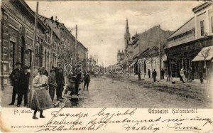 1905 Kalocsa, Fő utca, bazár, Csicsáky János üzlete. Sipos és Littmann kiadása (kis szakadások / small tears...