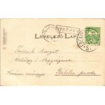 1910 Kapuvár, Esterházy kastély, részlet a vár parkjából. Buxbaum József kiadása. Art Nouveau, floral + EBENFURT ...