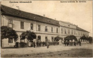 1915 Körmend, Korona szálloda és kávéház. Körmendi Könyvnyomda r.t. kiadása (EK)