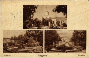 1947 Nagyatád, szökőkút, Rózsaliget. Grasselly László kiadása (EK)