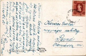 1947 Nagyatád, szökőkút, Rózsaliget. Grasselly László kiadása (EK)