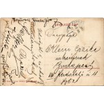 1918 Nagydorog, Nagydorogh; Gróf Széchenyi kastély, Református templom. Lévai Nándor kiadása (EK...