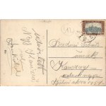 1920 Nagykanizsa, Erzsébet királyné tér, piac (kis szakadás / small tear)