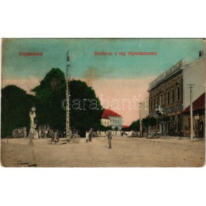 1915 Nagykanizsa, Eötvös tér, régi főgimnázium, Köhler Testvérek üzlete. Mair József kiadása (felületi sérülés ...