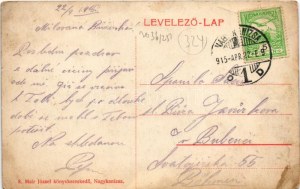 1915 Nagykanizsa, Eötvös tér, régi főgimnázium, Köhler Testvérek üzlete. Mair József kiadása (felületi sérülés ...