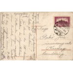 1925 Nagykanizsa, Fő tér, Stern József, Bettlheim és Guth üzlete. Vasúti Levelezőlapárusítás (kis szakadás / small tear...