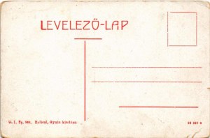Pásztó, Gróf Almássy (Almásy) kastély. W.L. Bp. 966. Hollósi Gyula kiadása (szakadás / tear...