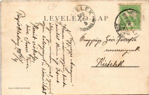 1908 Püspökladány, Római katolikus templom, Református templom. Divald Károly fia kiadása (fa...