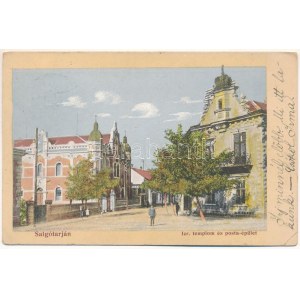 1912 Salgótarján, Izraelita templom, zsinagóga, posta. Laufer Ernő kiadása (EK)