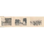 1909 Siófok, Fürdő élet a Balatonon. Weisz Lipót kiadása, leporellolap 10 képpel (r)