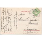 1913 Sopron, Széchenyi szobor, zsinagóga, üzletek. Blum Náthán és fia kiadása