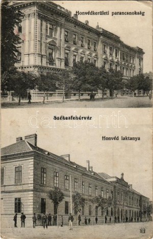 Székesfehérvár, Honvéd laktanya és kerületi parancsnokság (ázott / wet damage)