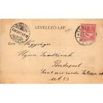 1900 Tata, Tata-Tóváros; Honvéd laktanya télen. Engländer és Társa kiadása (fl)
