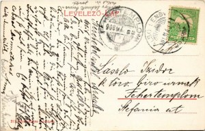 1908 Tornyiszentmiklós, Kerkaszentmiklós, Kerka-Szent-Miklós; Római katolikus templom, iskola és plébánia lak...