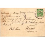 1909 Törökbálint, Tihanyi nyaraló, villa. Ifjabb Báró Barkóczy Sándornak (1896-1925) címezve...