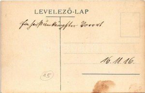 1916 Barcarozsnyó, Rozsnyó, Rasnov, Rosenau; utca, vár. Hiemesch kiadása és felvétele / street view, castle (fl...