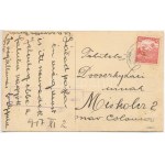 1917 Bereck, Bereczk, Bretcu; utca, templom, katonák takarítanak / street view, church, K.u.K...