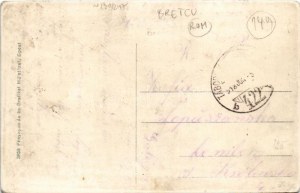 1918 Bereck, Bereczk, Bretcu; utca, templom / street view, church (r)