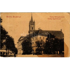 1907 Beszterce, Bistritz, Bistrita; Evangélikus főgimnázium. M. Haupt kiadása No. 400. (W.L.?) / Evang. Obergymnasium ...